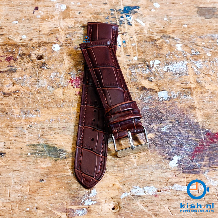 Horlogeband voor Edox Les Bémonts - 22mm - bruin