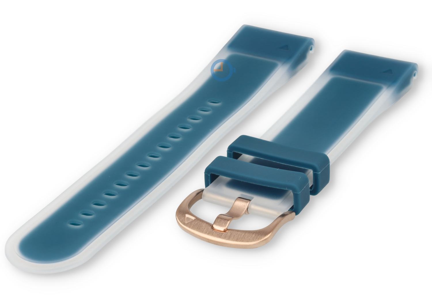 20mm bandje siliconen QuickFit - ocean green