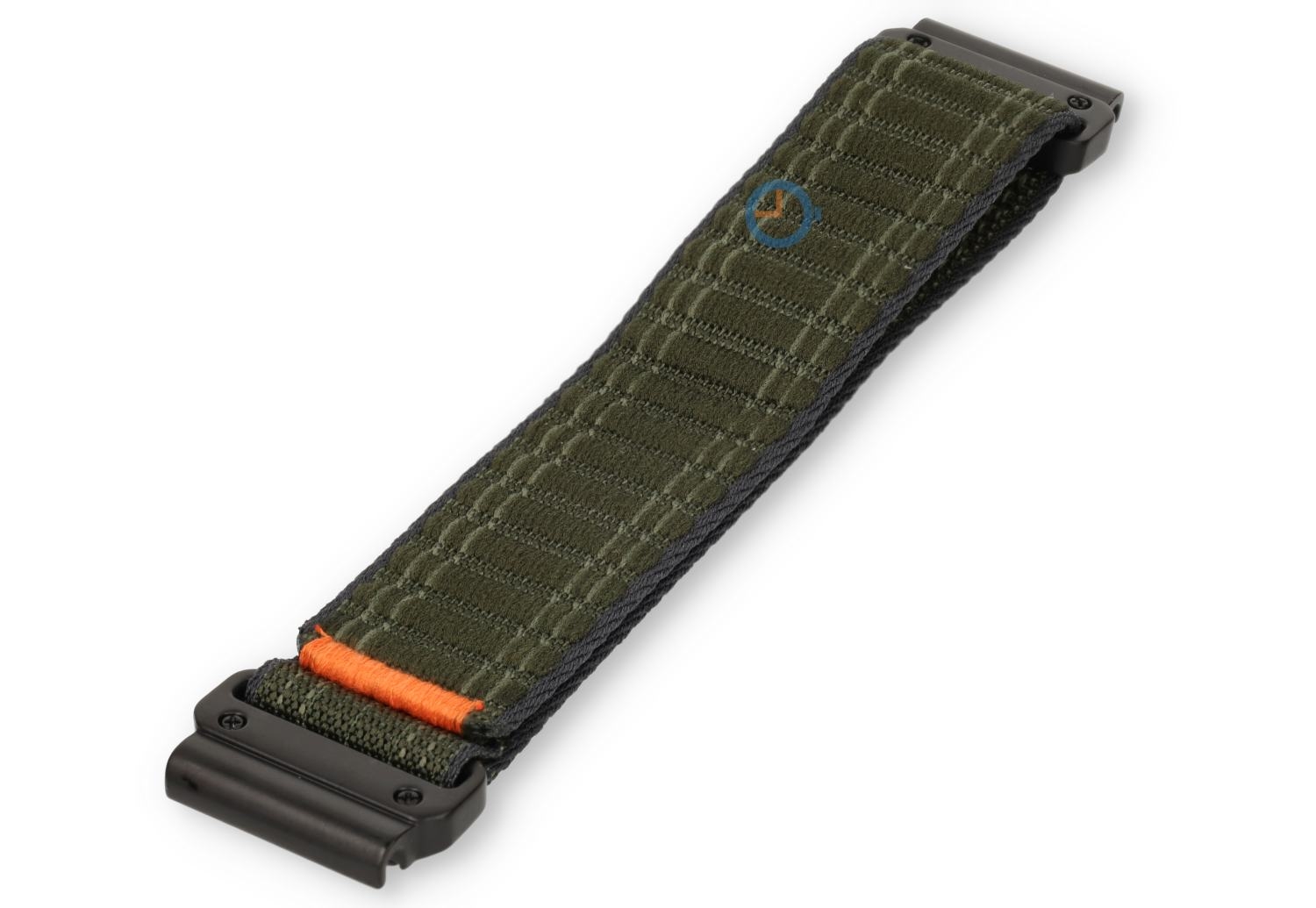 Elastic nylon strap for Garmin Fenix 7 green - 22mm