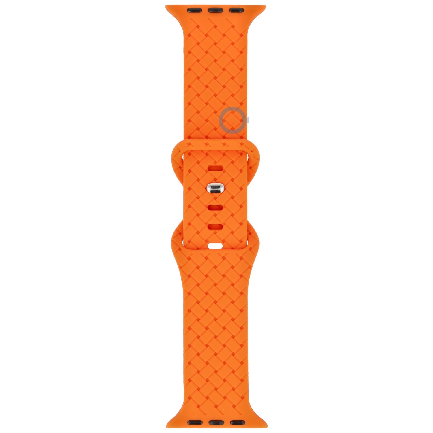 Silicon braided strap - Apple Watch 41mm - Orange