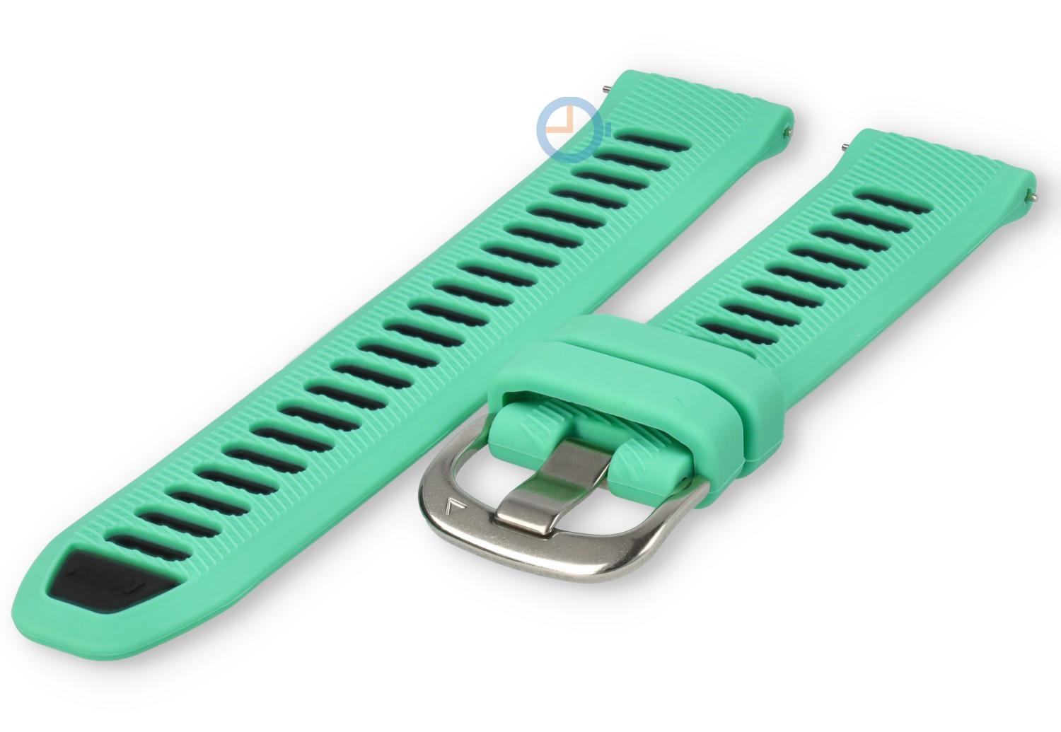 Run watch strap 18mm silicon - Turquoise Black