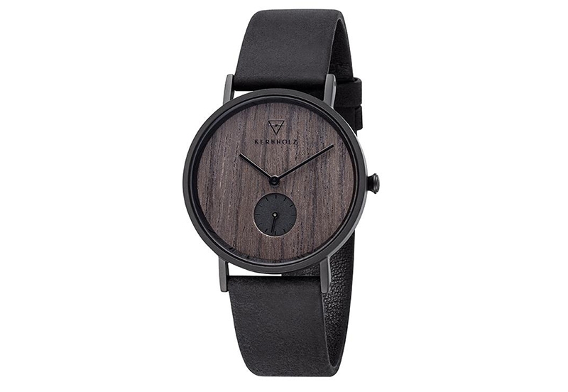 Kerbholz watch strap Frida Dakwood Midnight Black