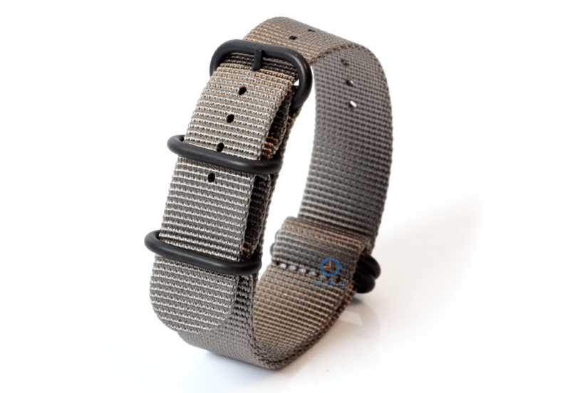 Watchstrap nylon 24mm grey