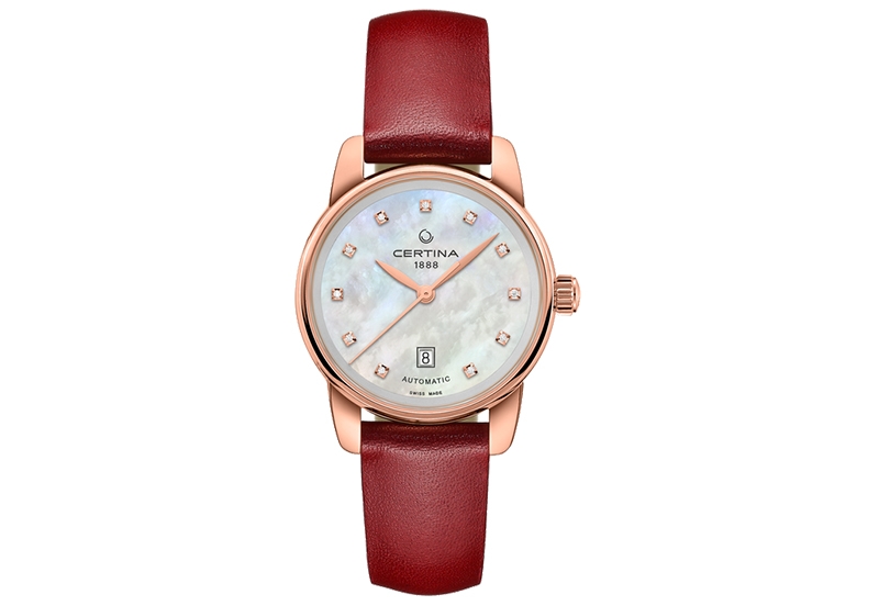 Certina leather strap C0010073611602A 14/12mm red