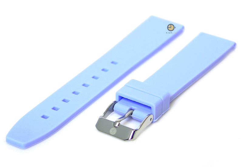 Watchstrap 18mm silicone lightblue