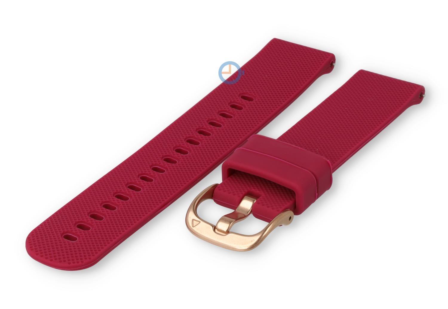 Flexible sports strap 18mm - dark pink