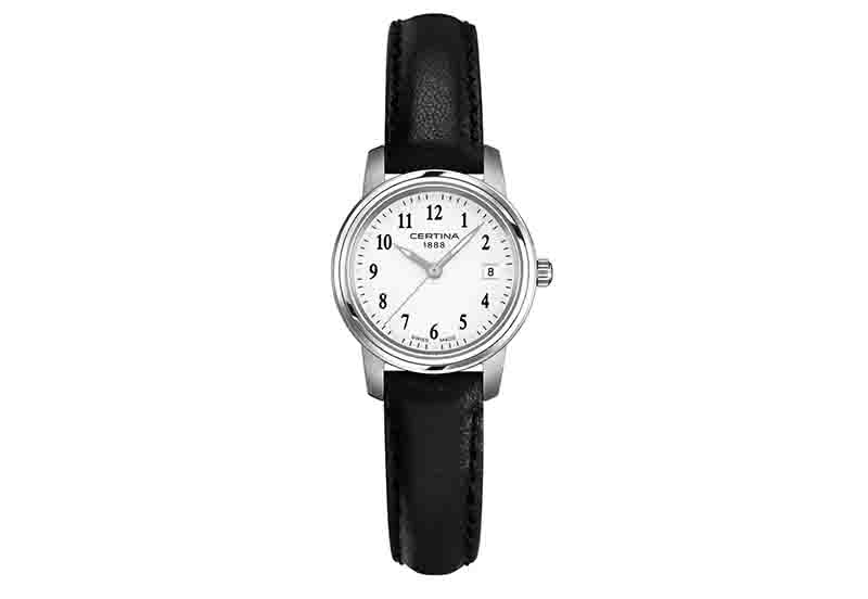 Certina leather strap C0052101603200A 12/10mm black