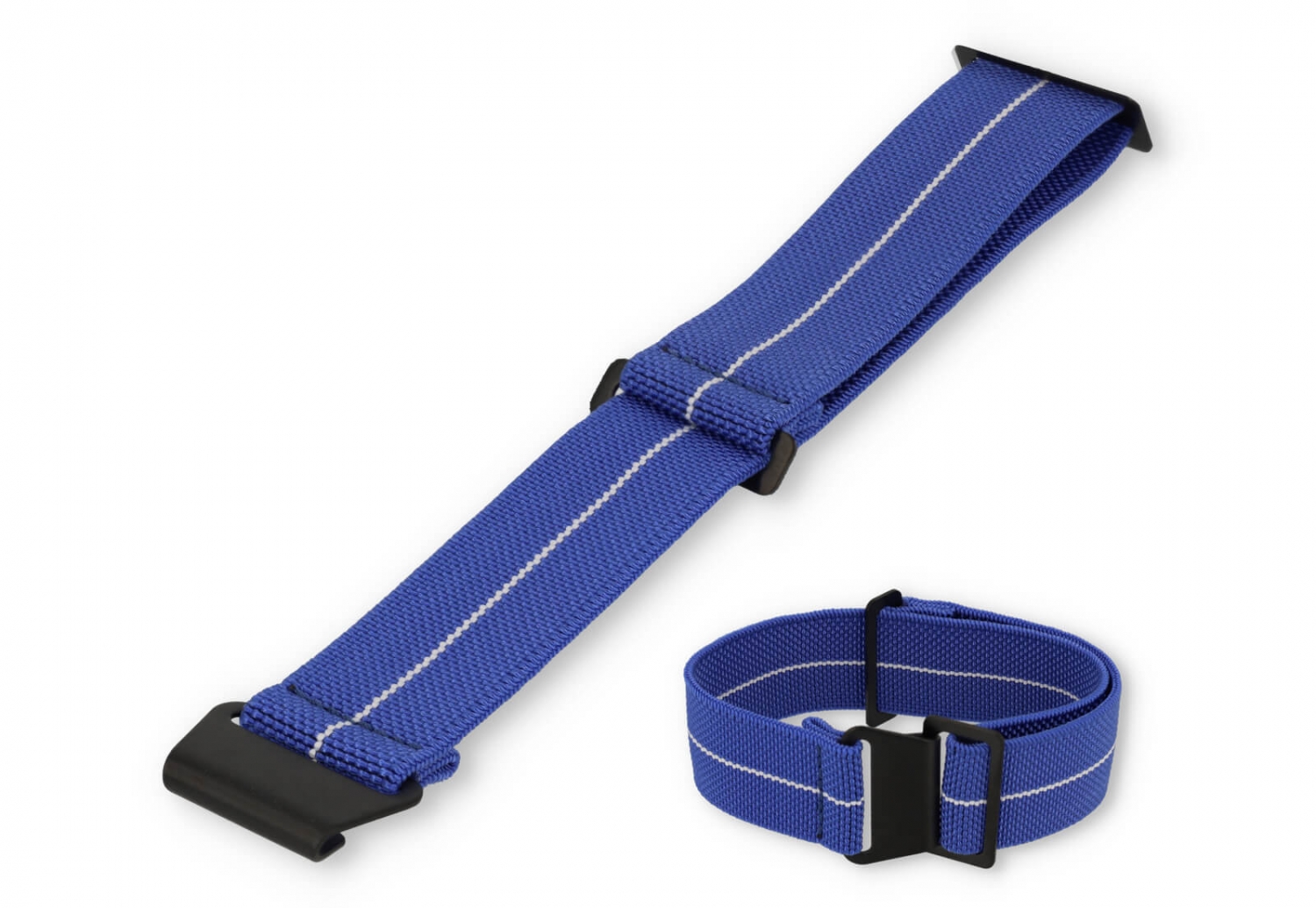 Elastic watch strap 20mm nylon lavender - white