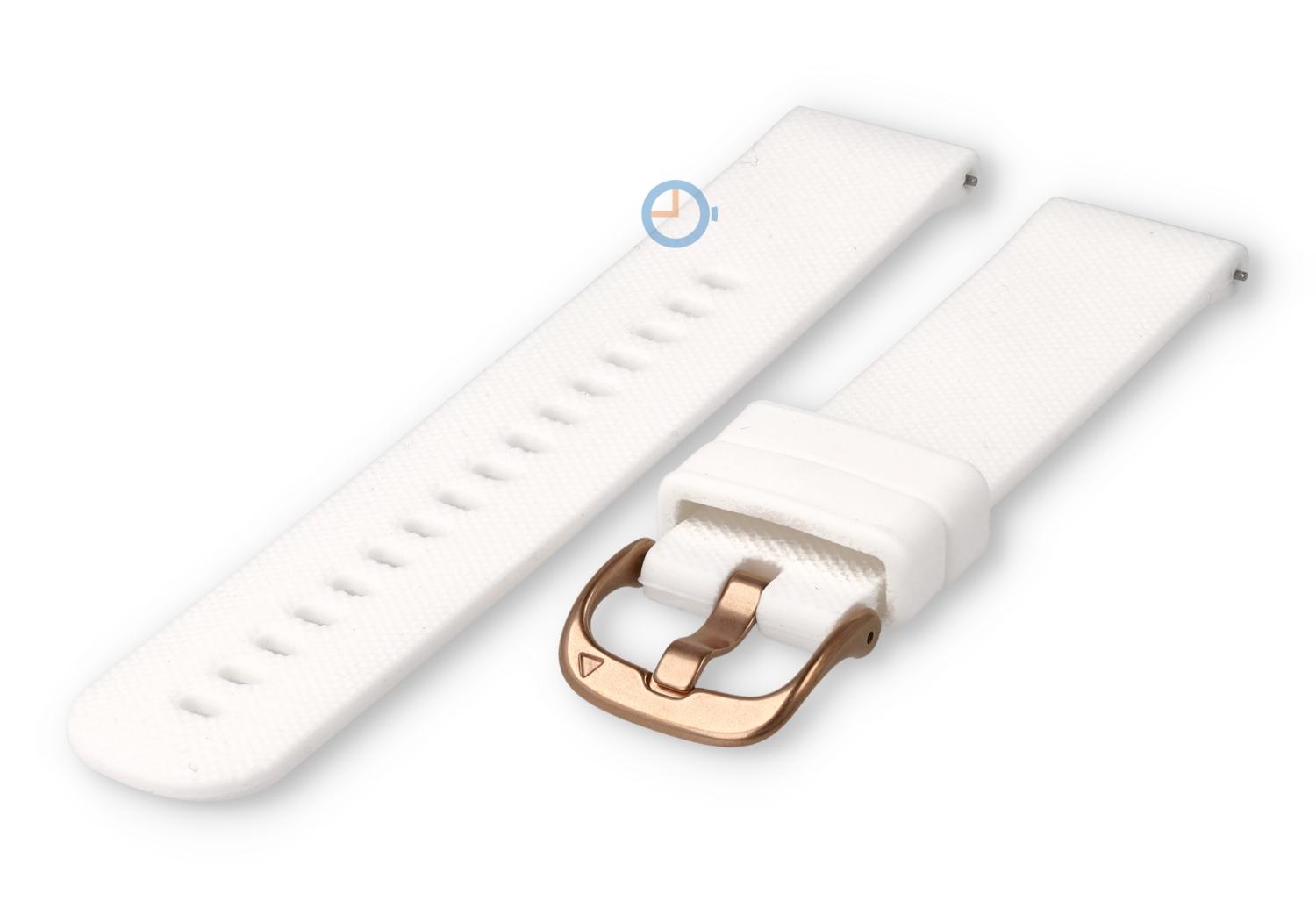 Flexible sports strap 18mm - white