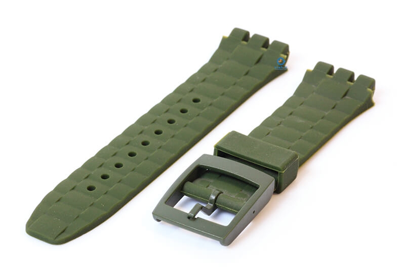 Swatch Scuba Libre watch strap 21mm donkergreen