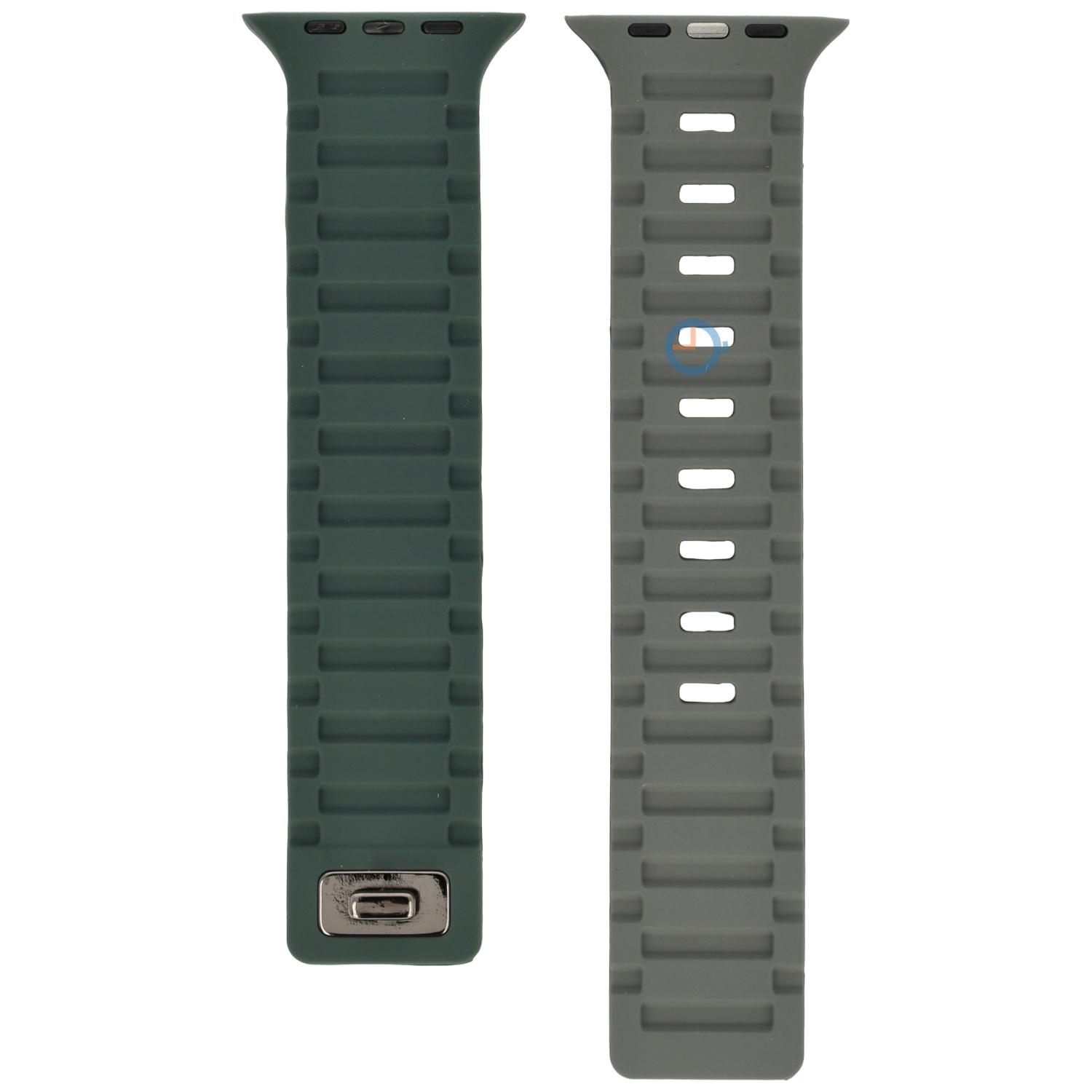 Silicon strap Apple 41mm - Dark Green Grey