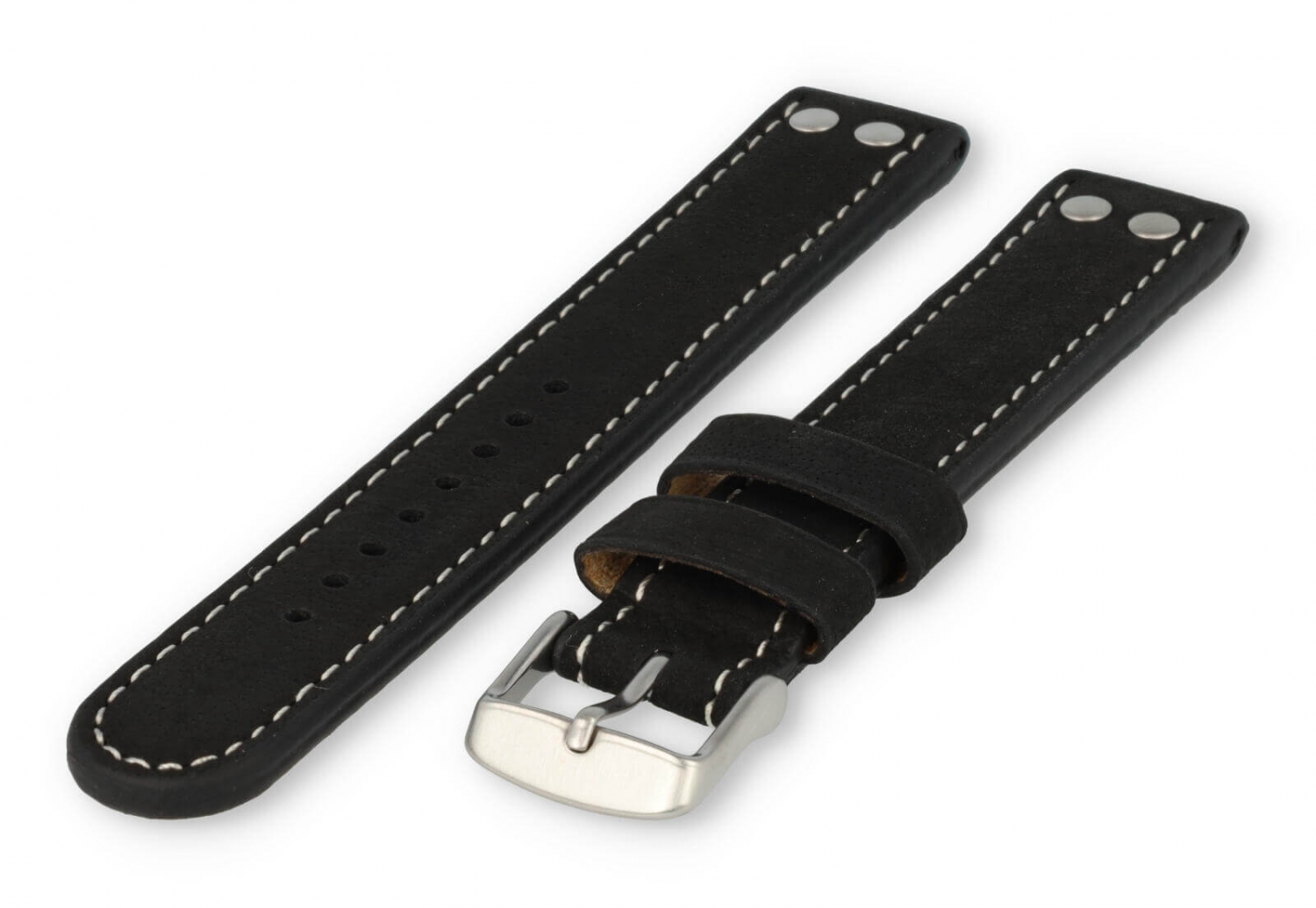 TW-Steel XL watch band 22mm black leather