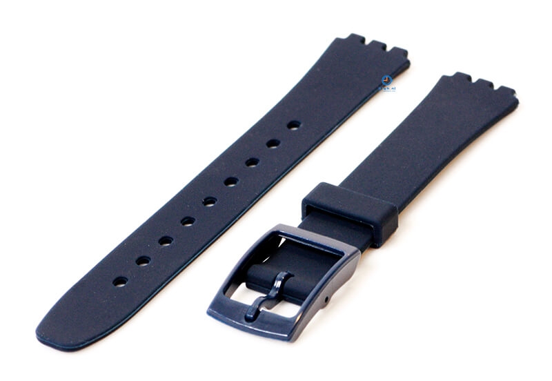 Swatch Lady watch strap 12mm dark blue
