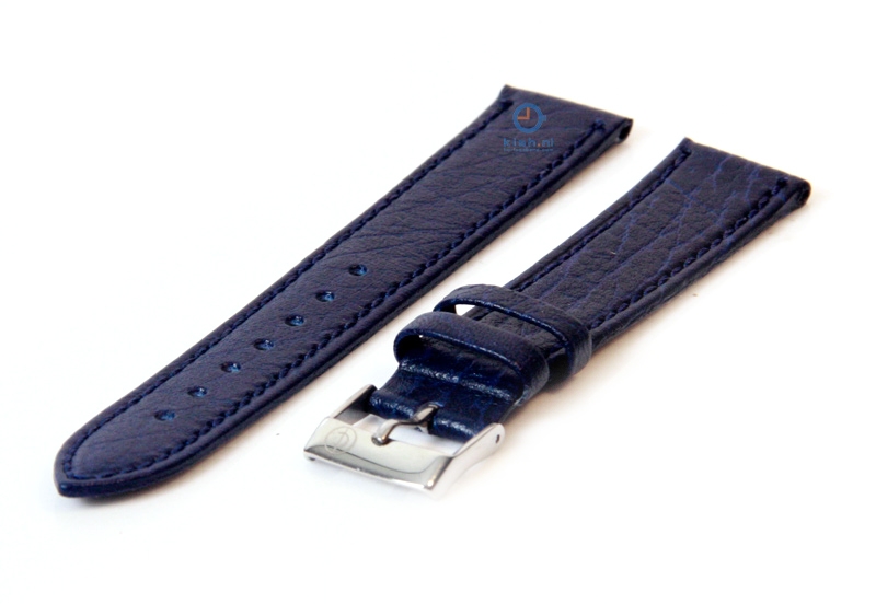 Watchstrap 16mm darkblue buffalo leather