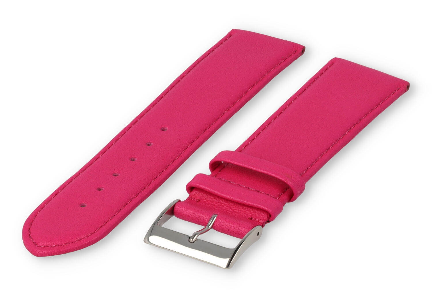 XL watch strap smooth leather - 26mm - pink