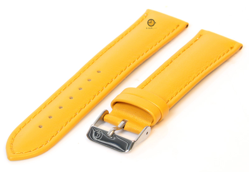 Watchstrap 20mm yellow calf leather