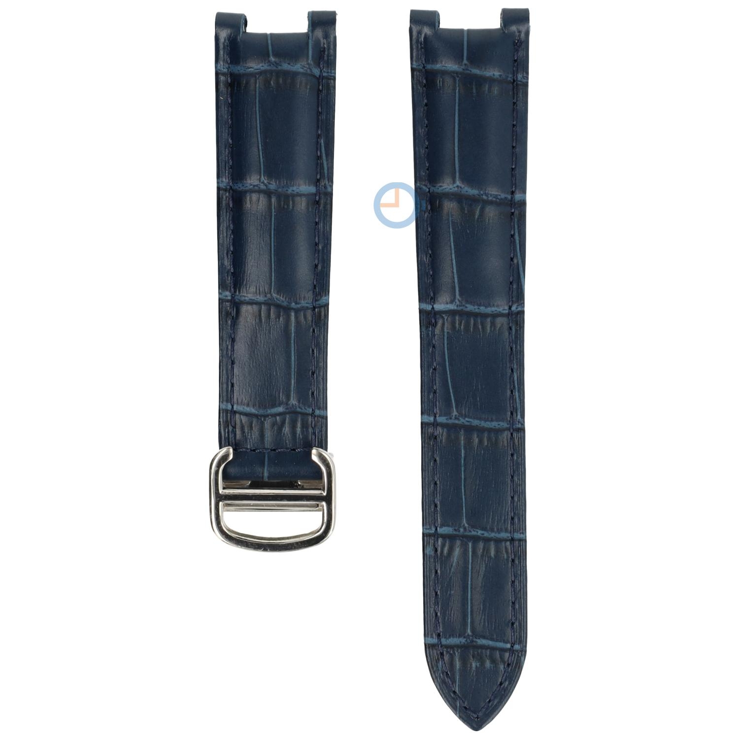 Bracelet for Cartier Pasha - 18/10 - blue with silver