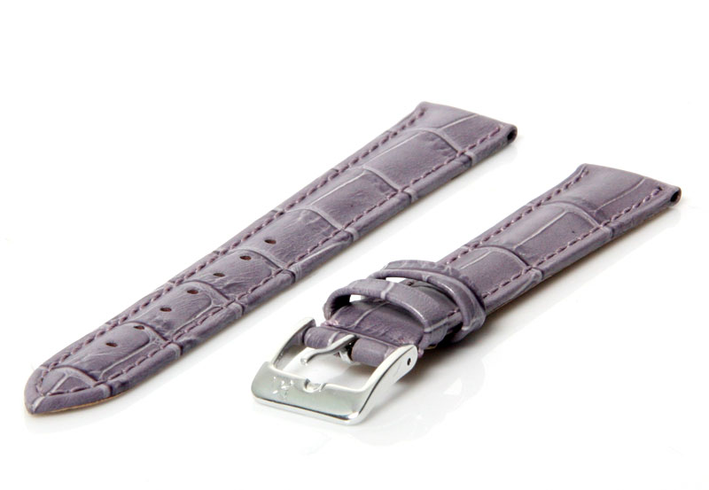 Watchstrap leather 16mm purple