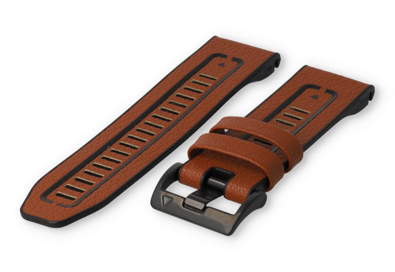 Garmin Fenix 5X/6X/7X watch band leather - Cognacbrown