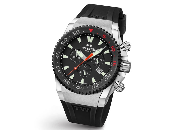 TW Steel Ace Diver ACE401 watch strap black - 26 mm