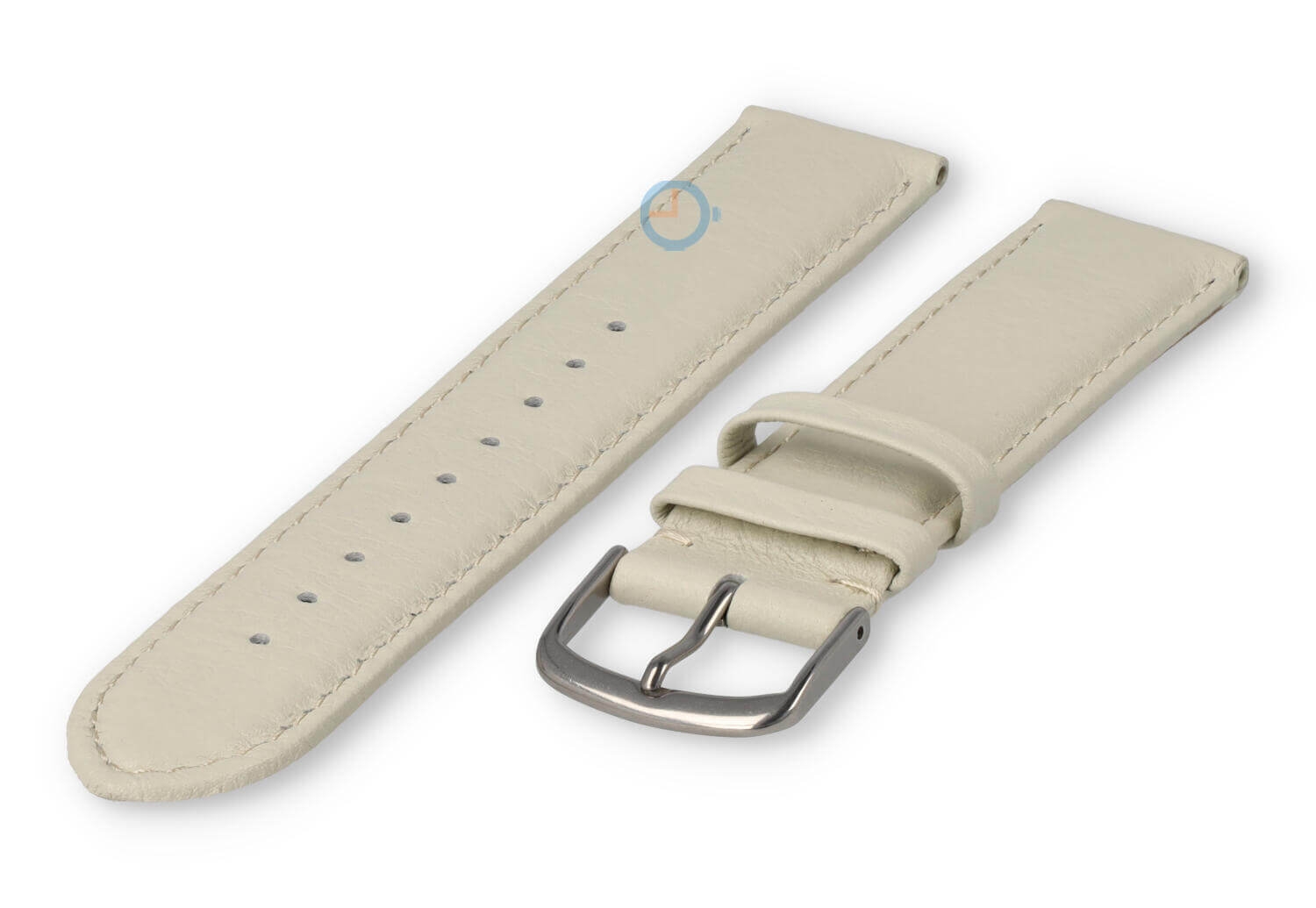 20mm watch strap smooth leather - sand