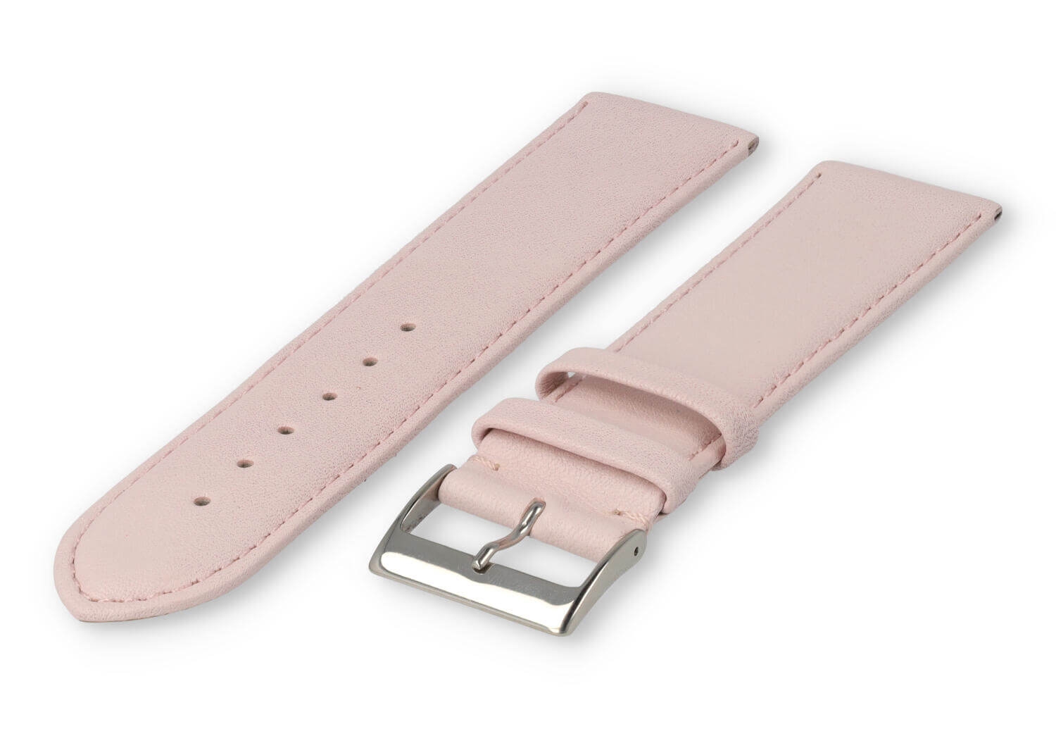 XL watch strap smooth leather - 26mm - pastel pink