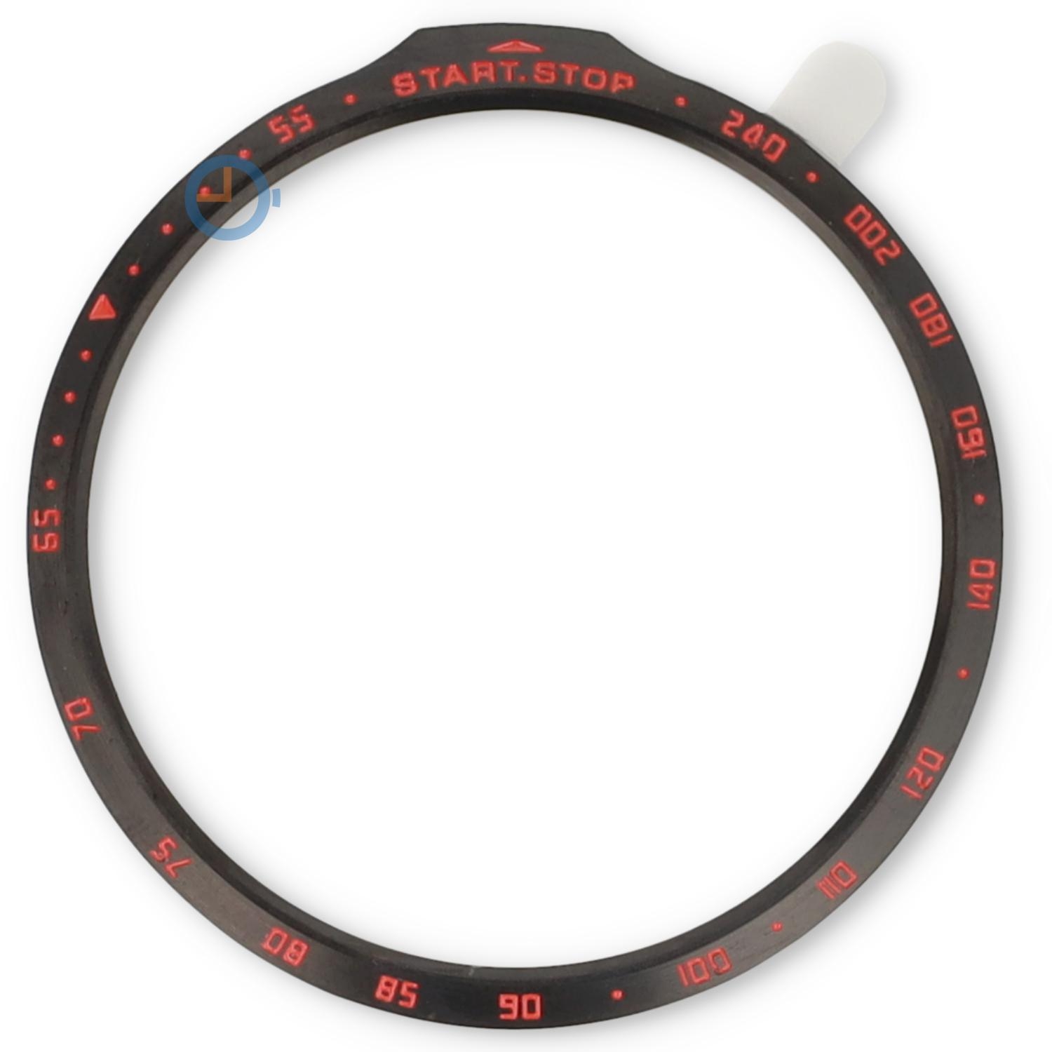 Easy to install bezel Garmin Fenix 7S - black/red