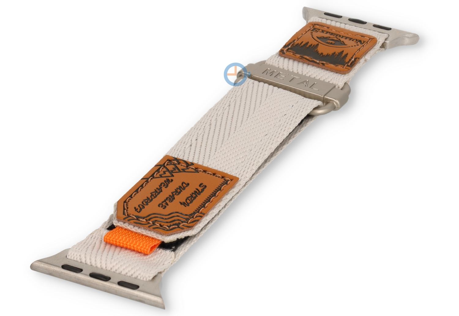 Outdoor nylon strap Apple Watch 45mm - off-white