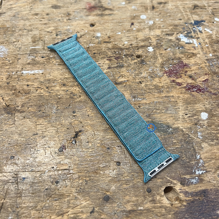 Denim Nylon Magnetic Bandje - Apple Watch 41mm - turquoise