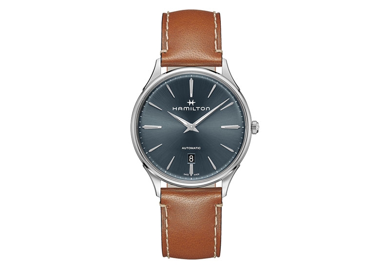 Hamilton watch strap H38525541 - brown leather