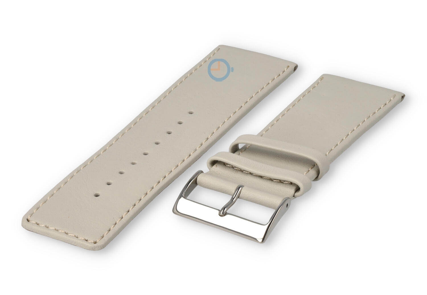 30mm watch strap smooth leather - sand