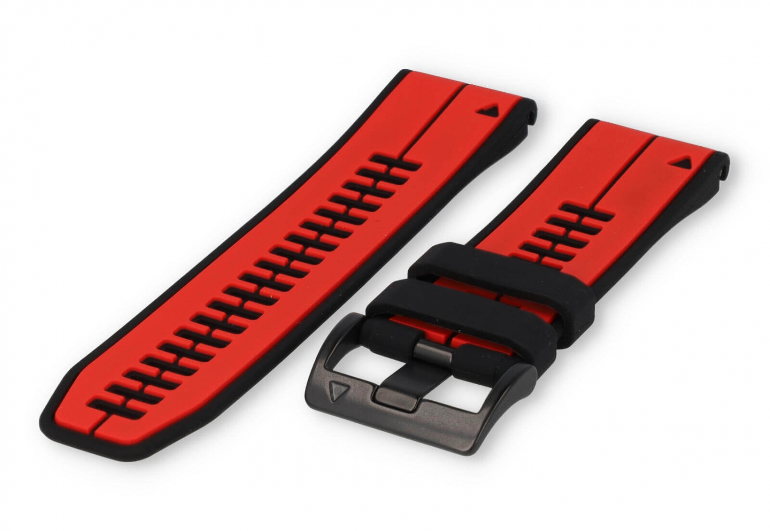 Garmin Fenix 7X watch band rubber - black/Red