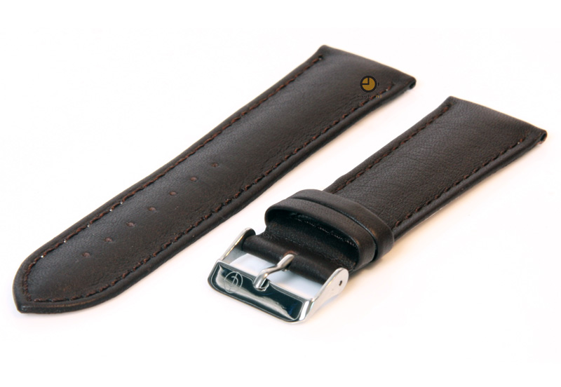 Watchstrap 24mm brown calf leather