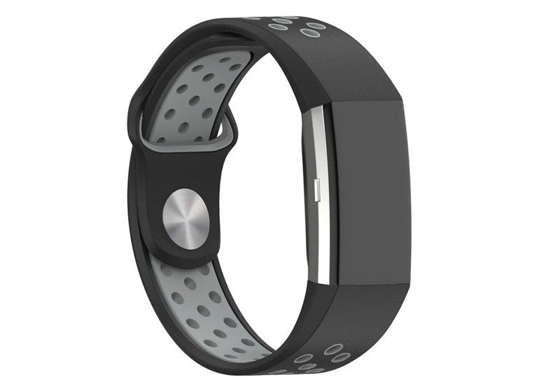 Fitbit Charge 2 sport watchstrap black/grey