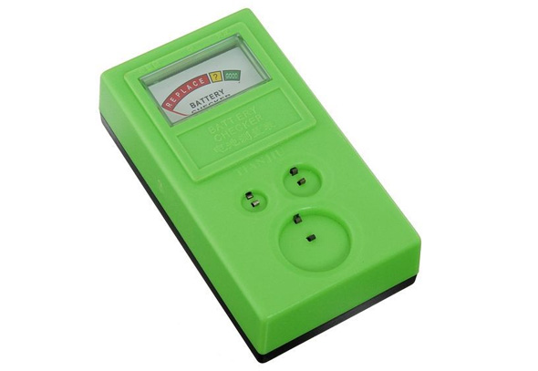 Battery checker 1.5V and 3V batteries