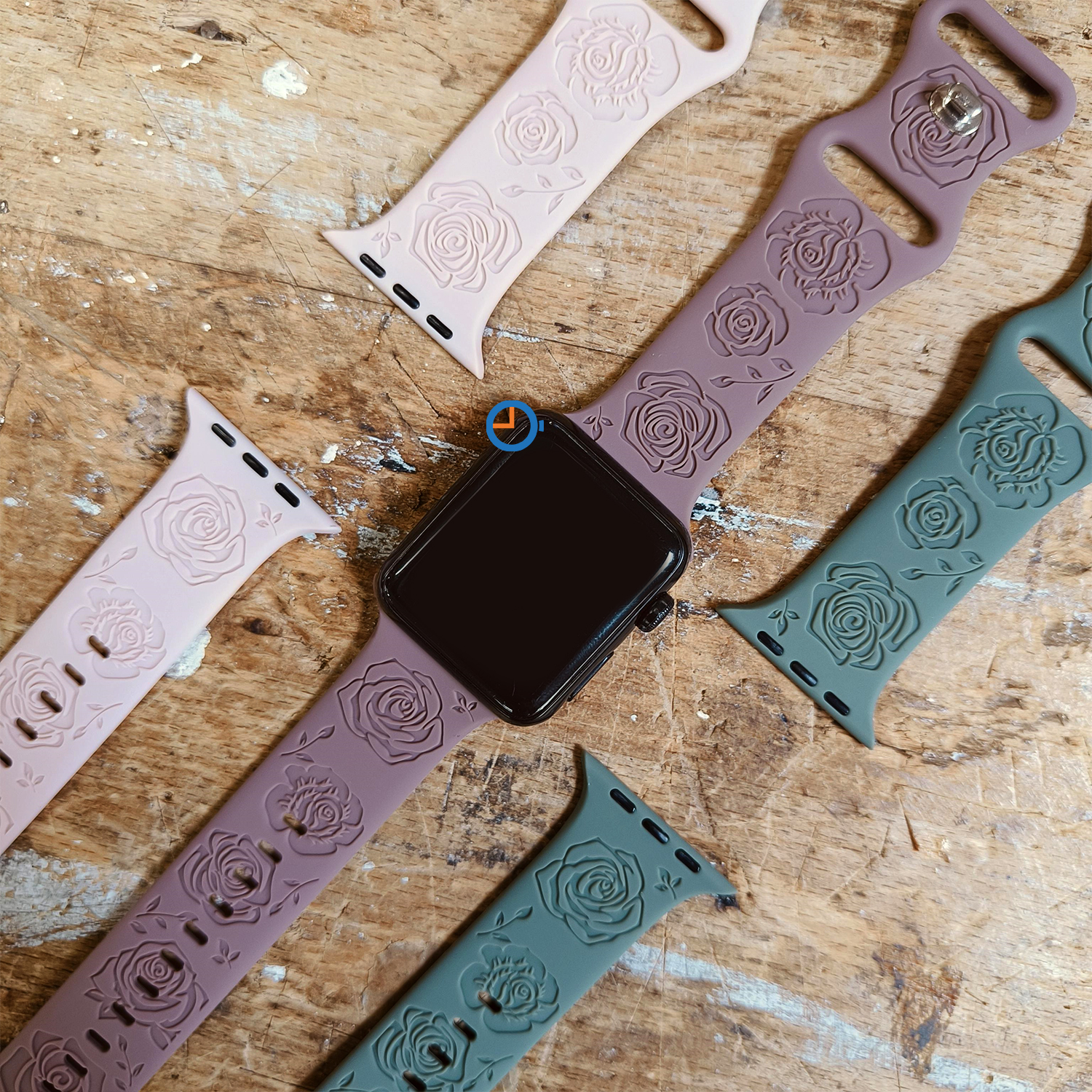 Apple Watch horlogebandje met bloemen - roses - flowers