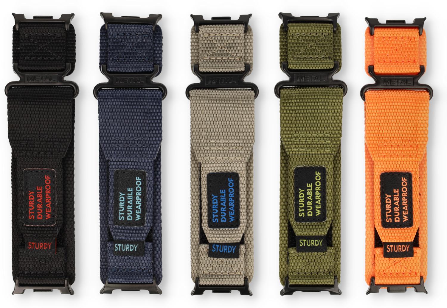 Samsung Galaxy Watch 8 44mm nylon watch strap - Orange