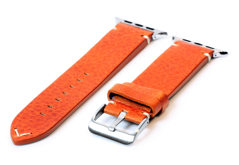 Apple Watch strap vintage brown leather - 44/45/46/49mm