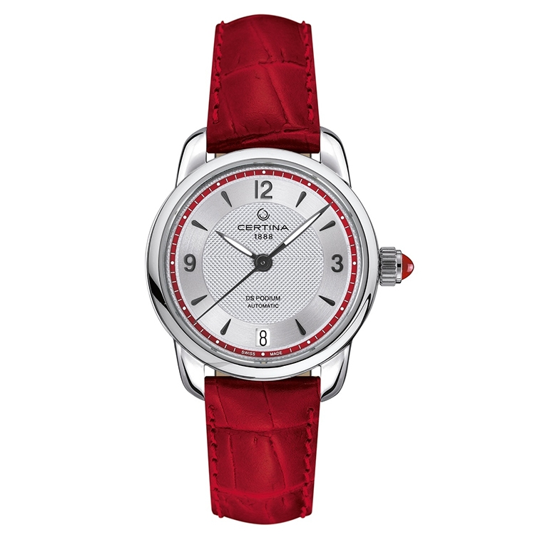 Certina leather strap C0252071642700A 16/14mm red