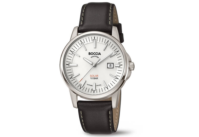 Boccia 3643-01 watch band leather