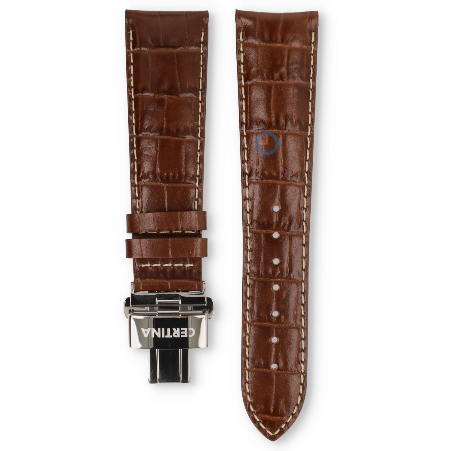 Certina leather strap C0015101603701A 22/18mm