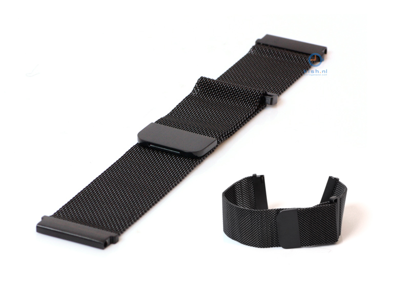 watchstrap 20mm mesh black