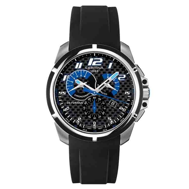 Certina bracelet C0114172720201A black rubber without buckle