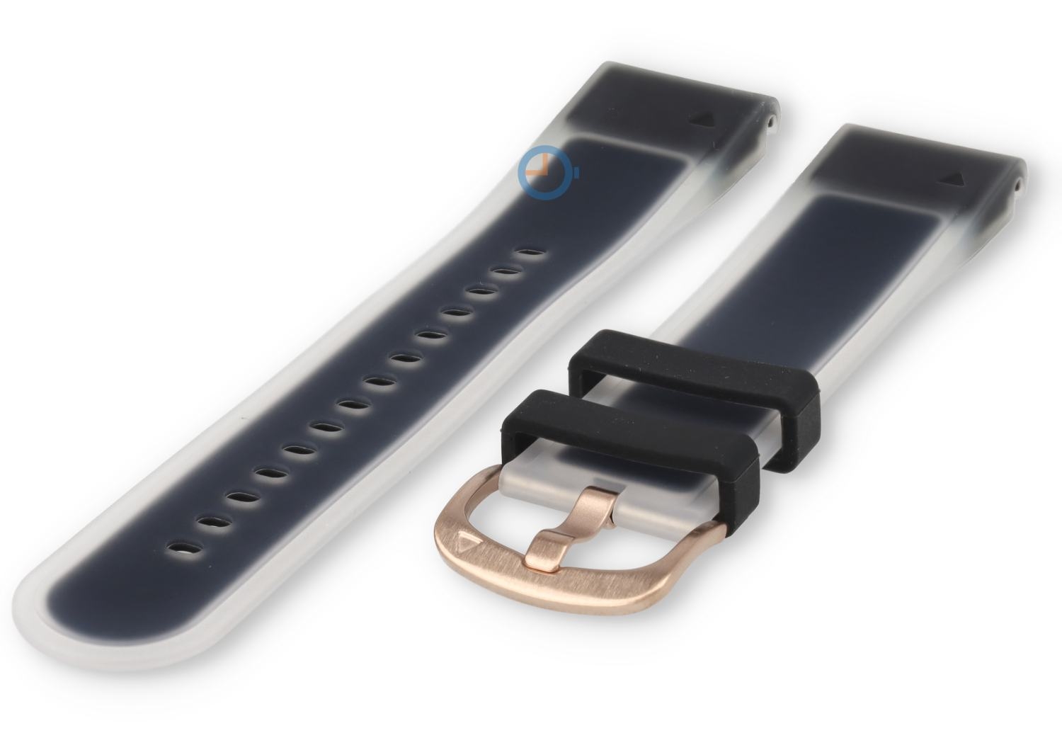 20mm bandje siliconen QuickFit - black
