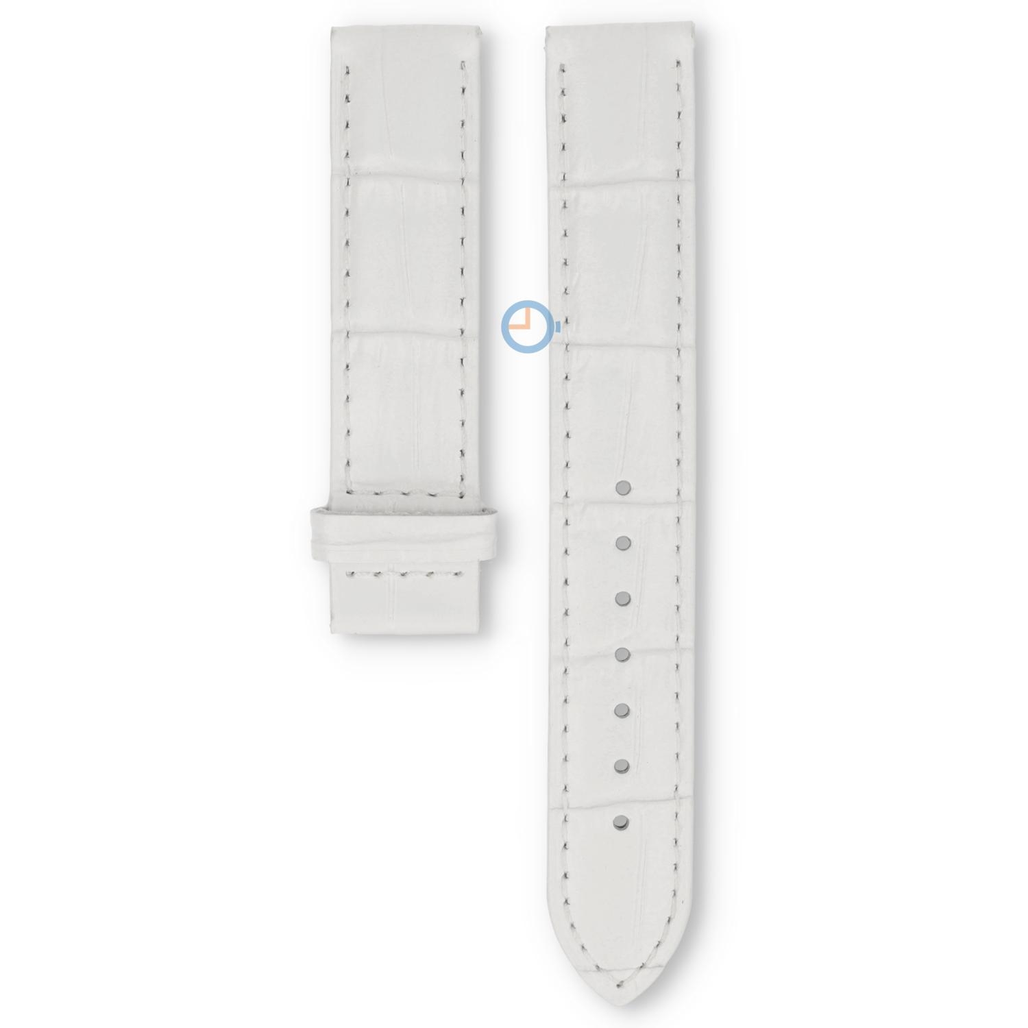 Tissot watch strap T9062177611200 white leather