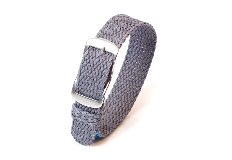 Perlon watch band 14mm grey