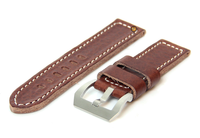 Watchstrap 24mm leather brown