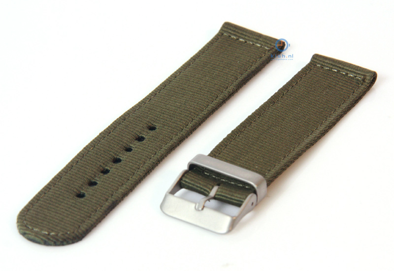 Watchstrap 24mm nylon green