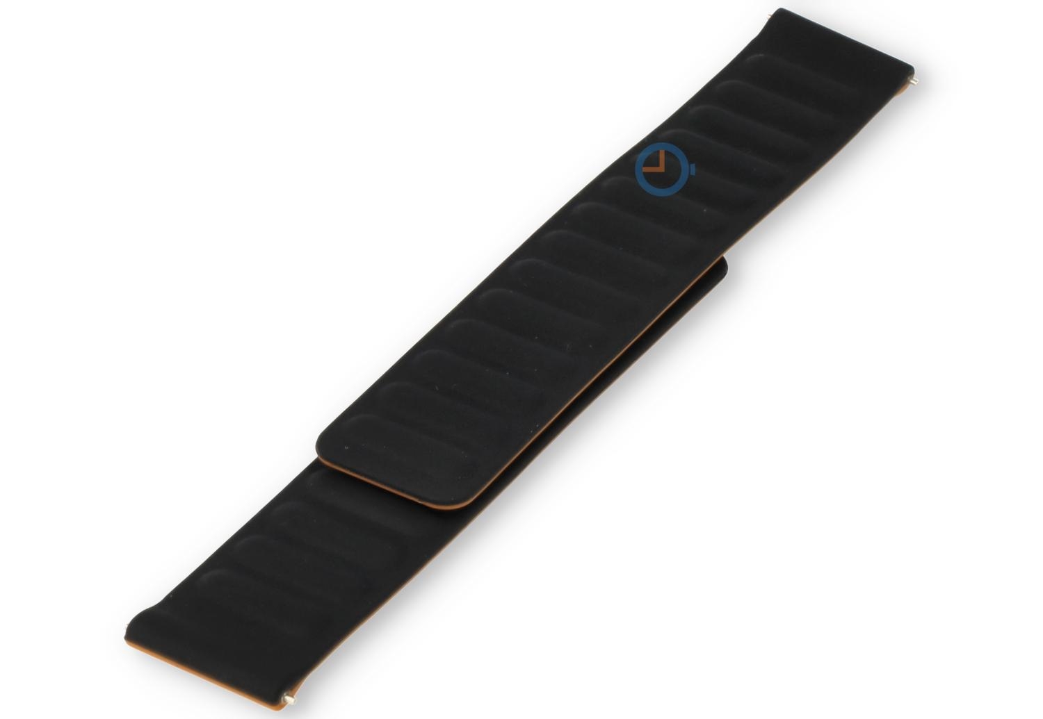 Supple strap with Magnetic - 22mm - Black