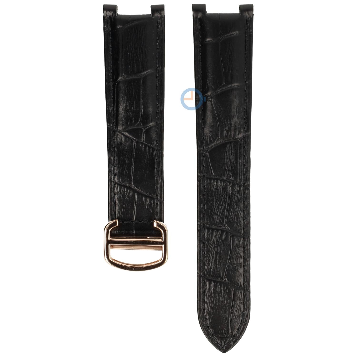 Bracelet for Cartier Pasha - 20/12 - black with rosegold